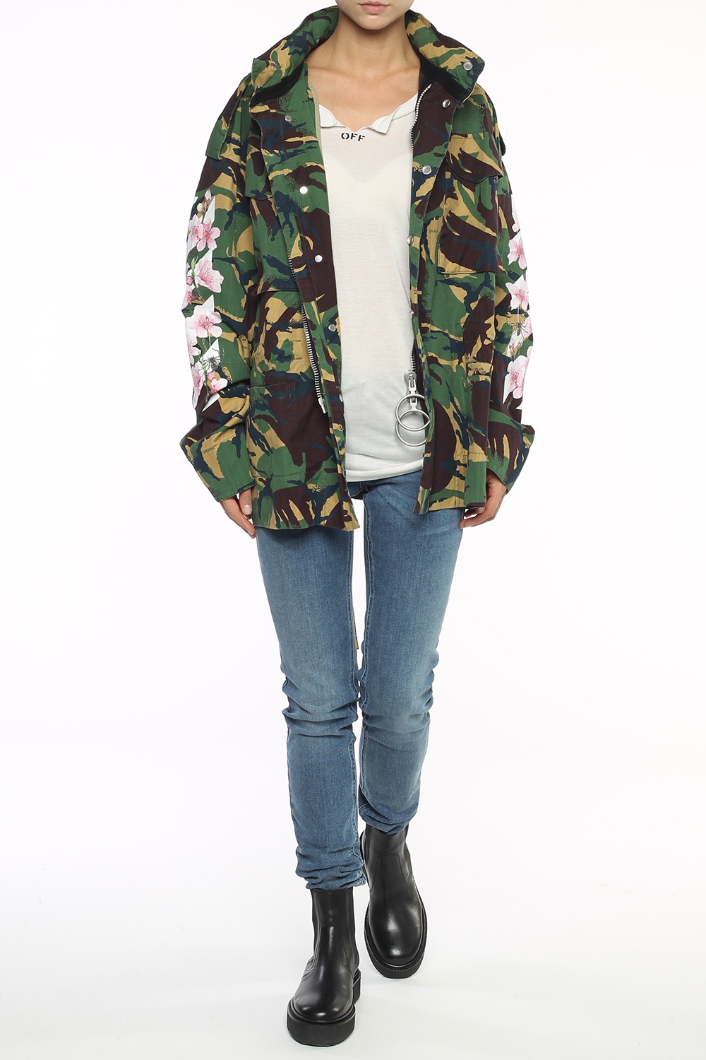 Off white outlet army jacket womens